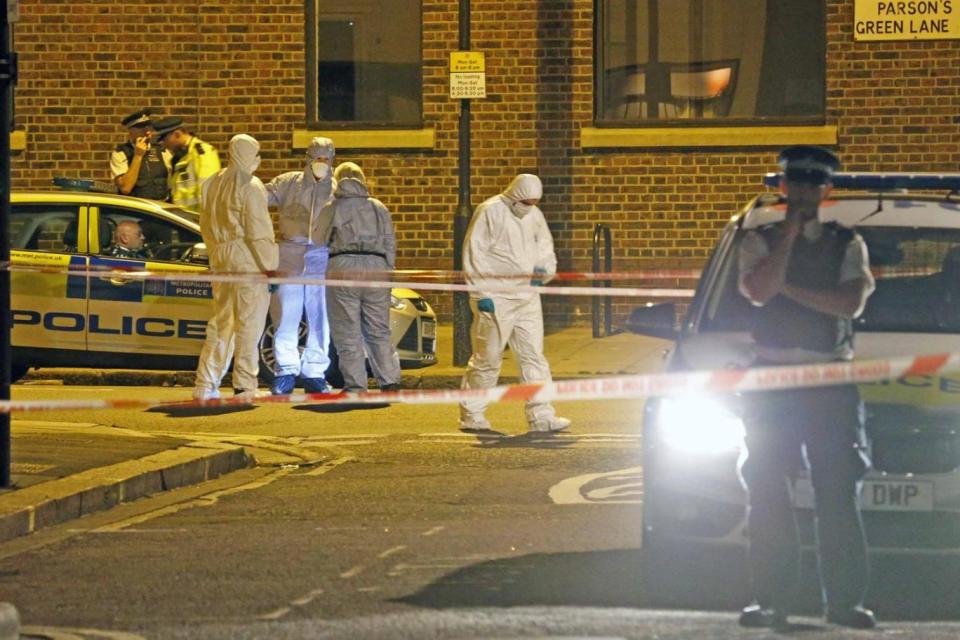 A man aged 20 was stabbed to death last night at Parsons Green Tube station (Nigel Howard)