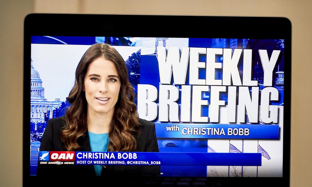 <span>Christina Bobb used her perch at One America News Network to spread bogus claims of election fraud.</span><span>Photograph: Gabby Jones/Bloomberg via Getty Images</span>