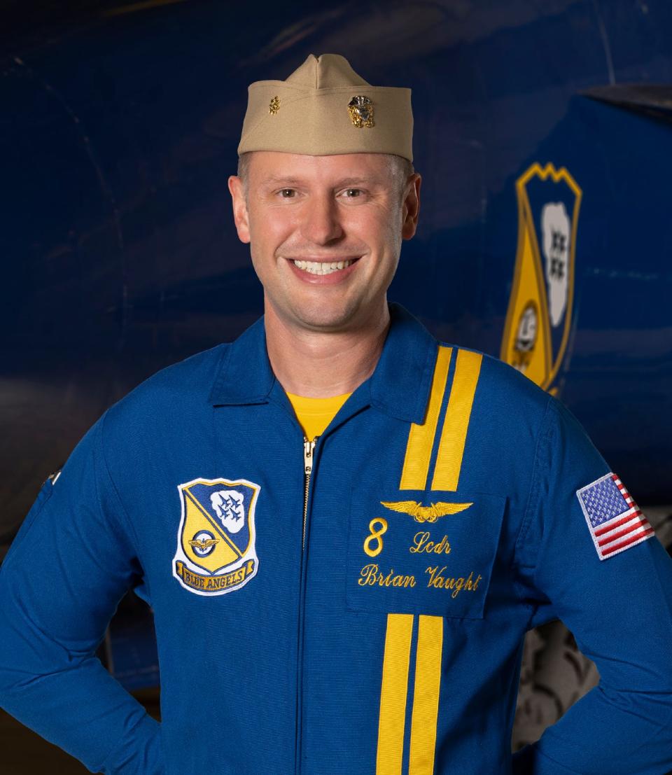 Lieutenant Commander Brian Vaught is the events coordinator for the 2023 Blue Angels team.