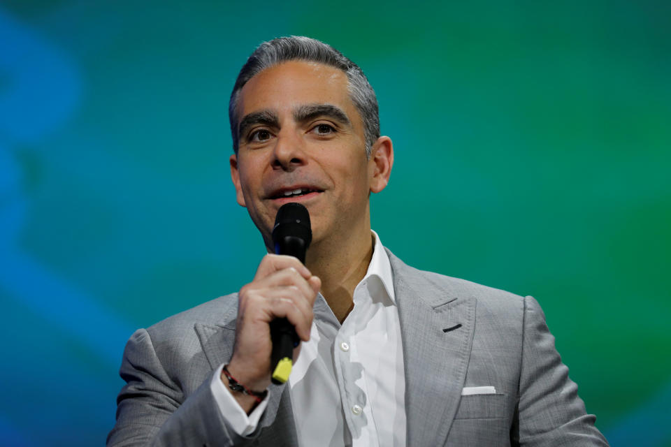 David Marcus, Vice President of Messaging Products at Facebook, speaks at the Viva Technology event in Paris, France, July 1, 2016. REUTERS/Benoit Tessier