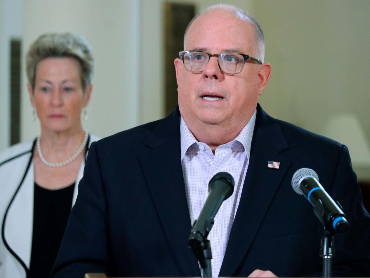 Gov. Larry Hogan announced the discovery of Gideon McKean's body after five days of searching: AP