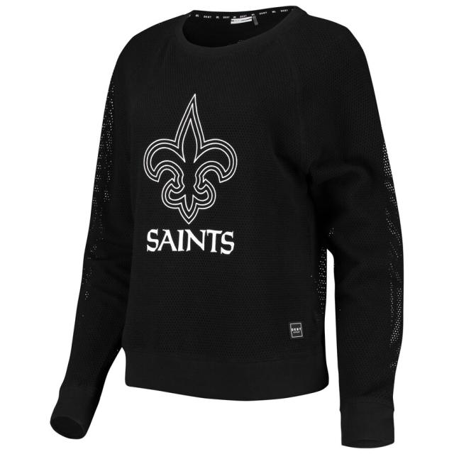 New Orleans Saints Women's True Pride V-Neck T-Shirt Black