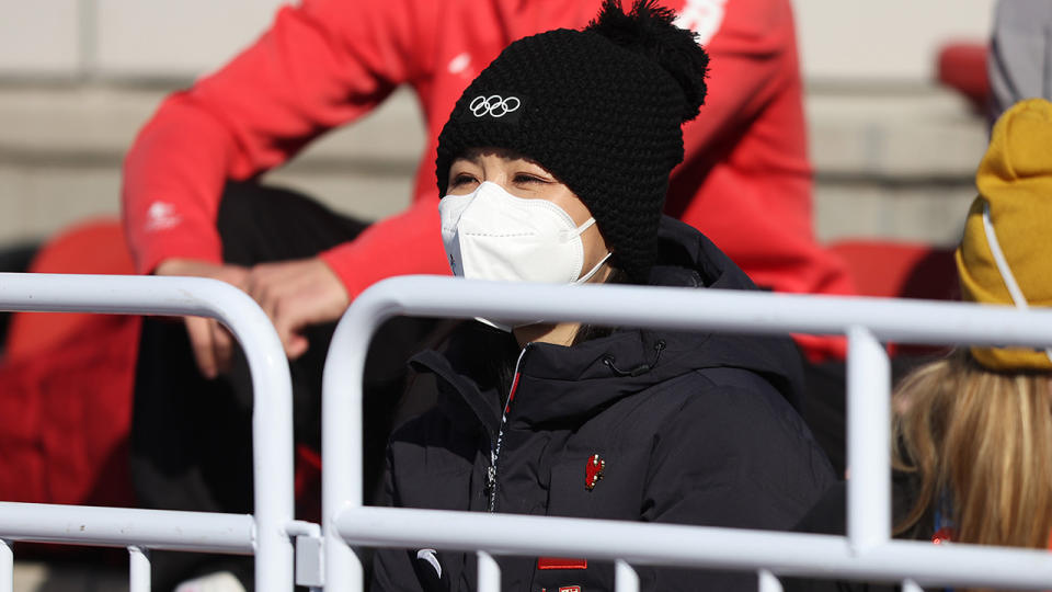 Peng Shuai has made several public appearances at the Beijing Winter Olympics, as concerns linger over her safety in China. (Photo by Richard Heathcote/Getty Images)