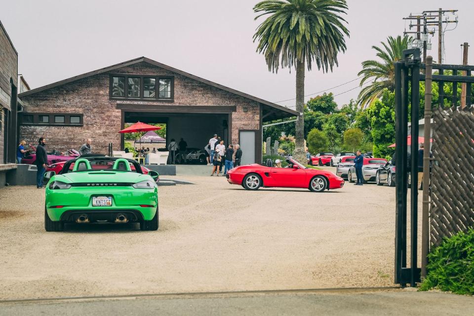 porsche boxsters at the petersen