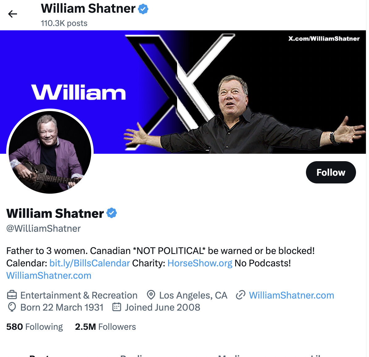 William Shatner / X