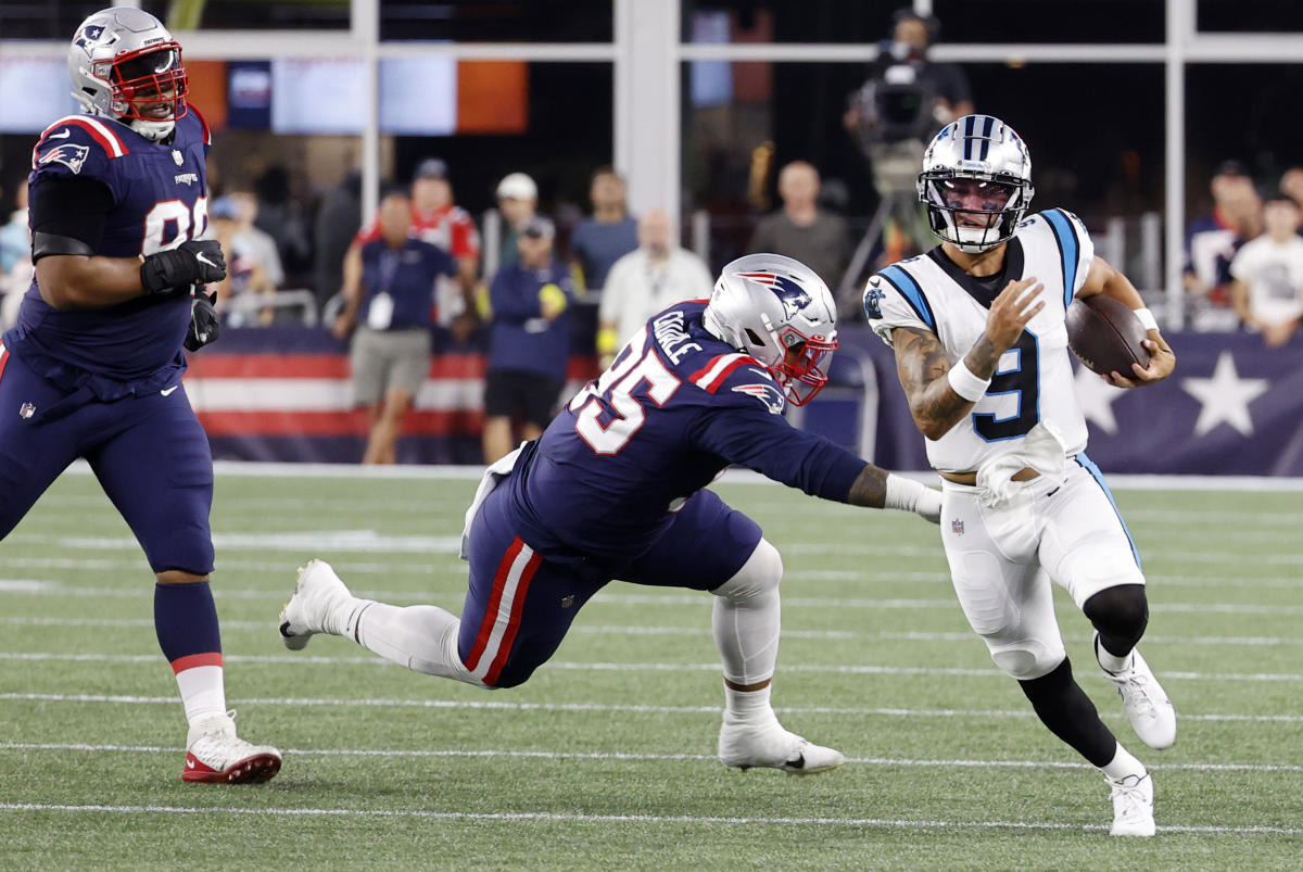 Panthers QB Corral tore Lisfranc vs. Patriots: Rhule