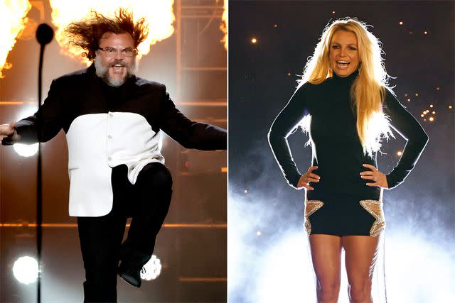 <p>Kevin Winter/Getty Images; Ethan Miller/Getty Images</p> Jack Black and Britney Spears