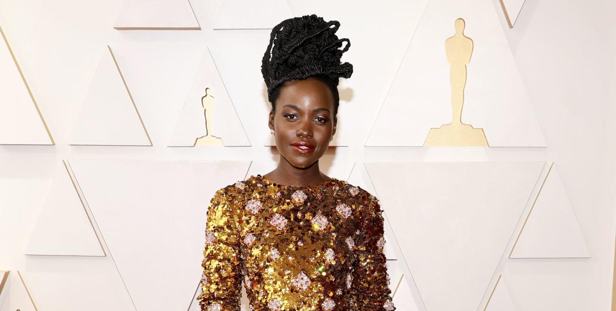 lupita nyong'o, oscars 2022 red carpet