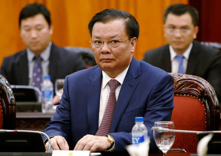 Vietnam's Finance Minister Dinh Tien Dung is seen during a meeting at the Government Office in Hanoi, Vietnam September 11, 2018. REUTERS/Kham