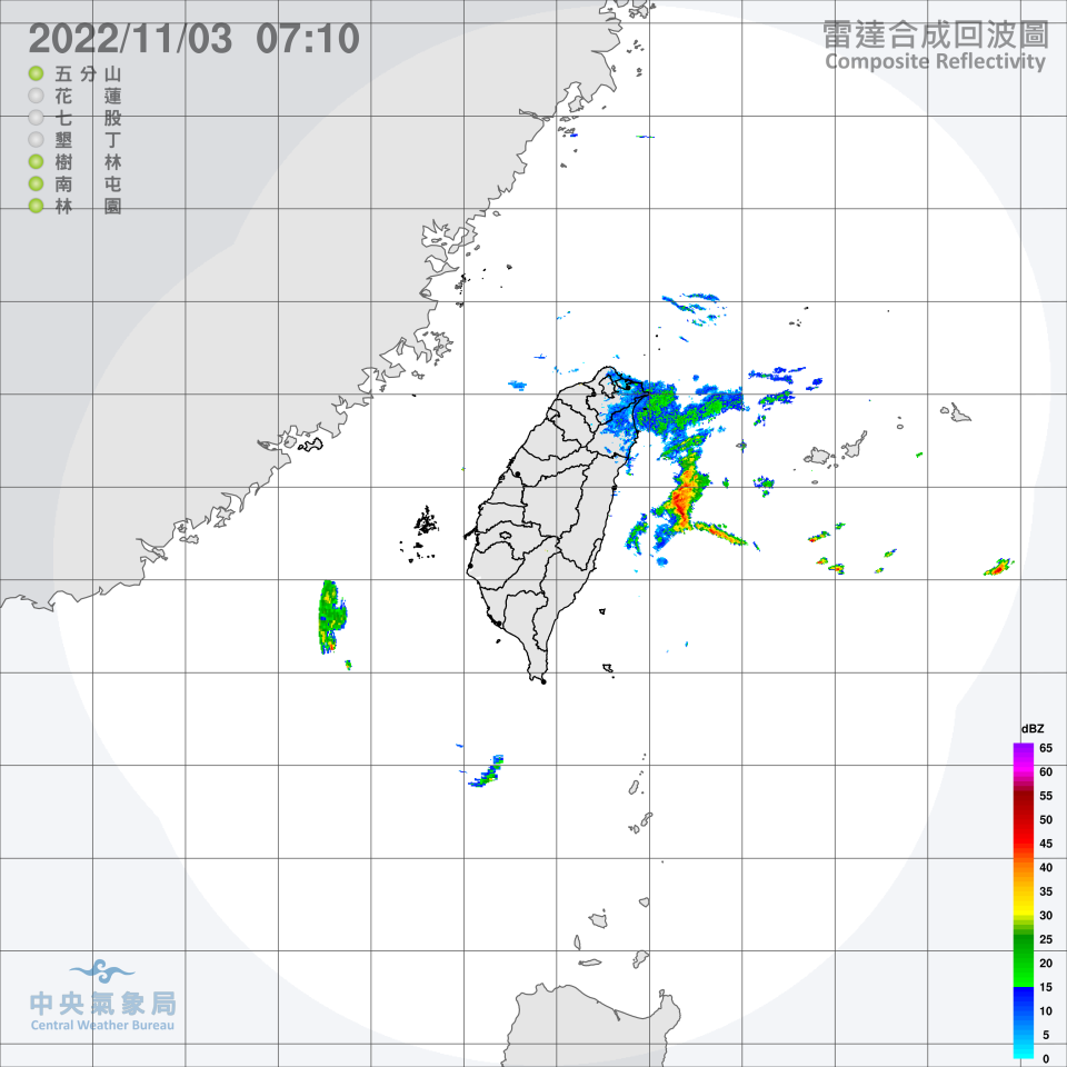 今晚東北季風再增強。（圖／中央氣象局） 