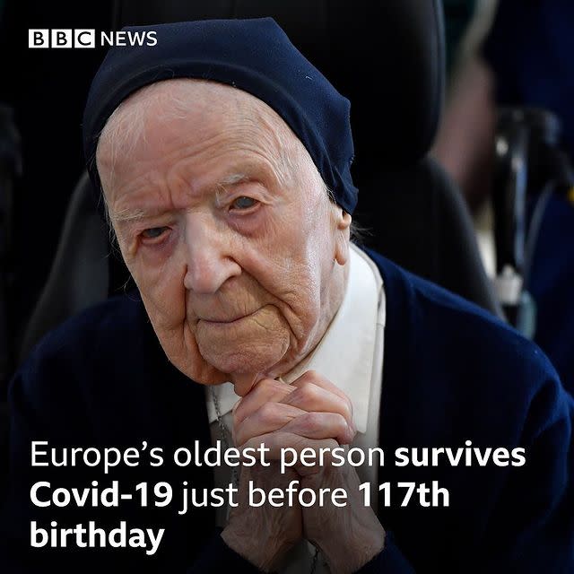 4) Europe's Oldest Person Survives Covid-19 - February 2021