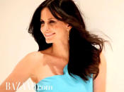 Actress Courteney Cox, then 47, appeared on the cover of Harper’s Bazaar in April 2011. This is a behind-the-scenes image from the Terry Richardson shoot.