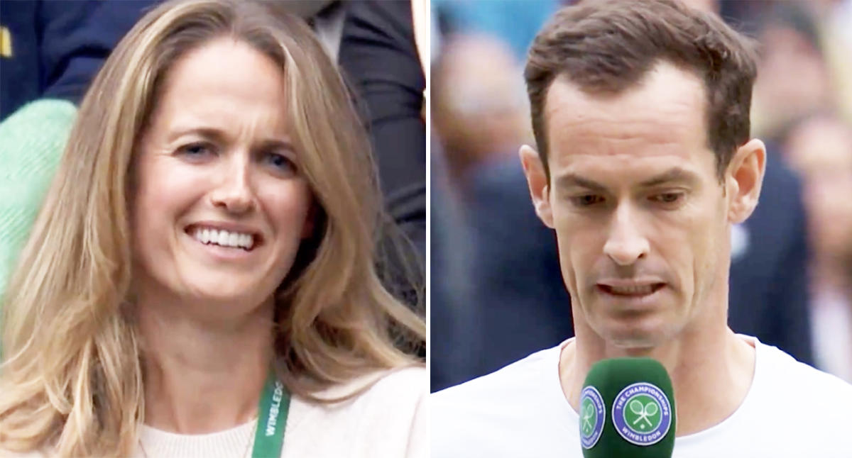 Wife captured in telling reaction after Andy Murray’s gross confession at Wimbledon