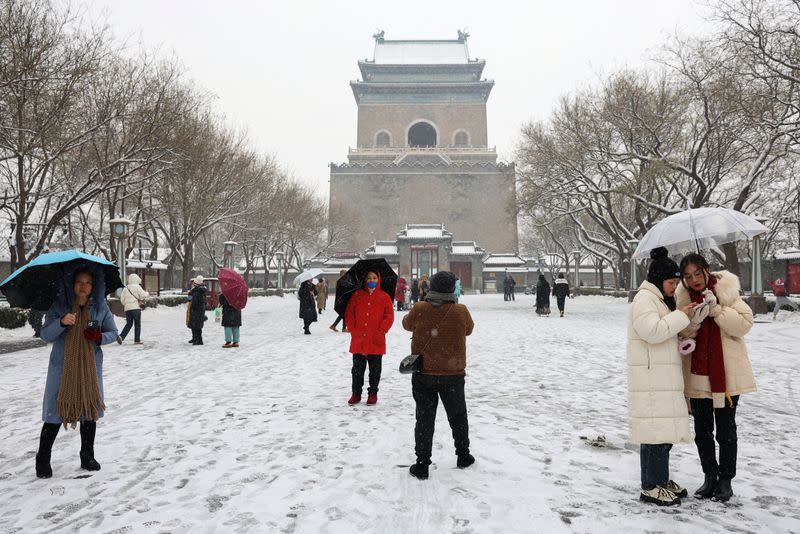 Snowfall in Beijing