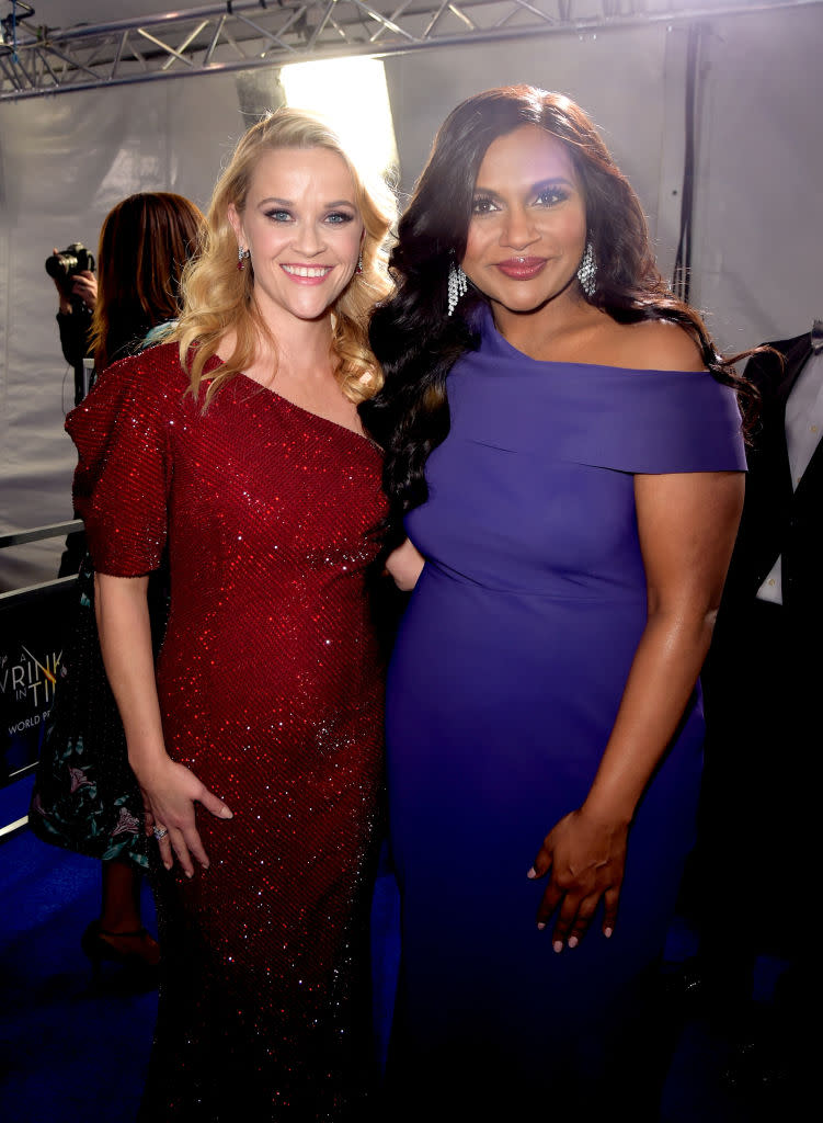 Reese Witherspoon and Mindy Kaling attend the 