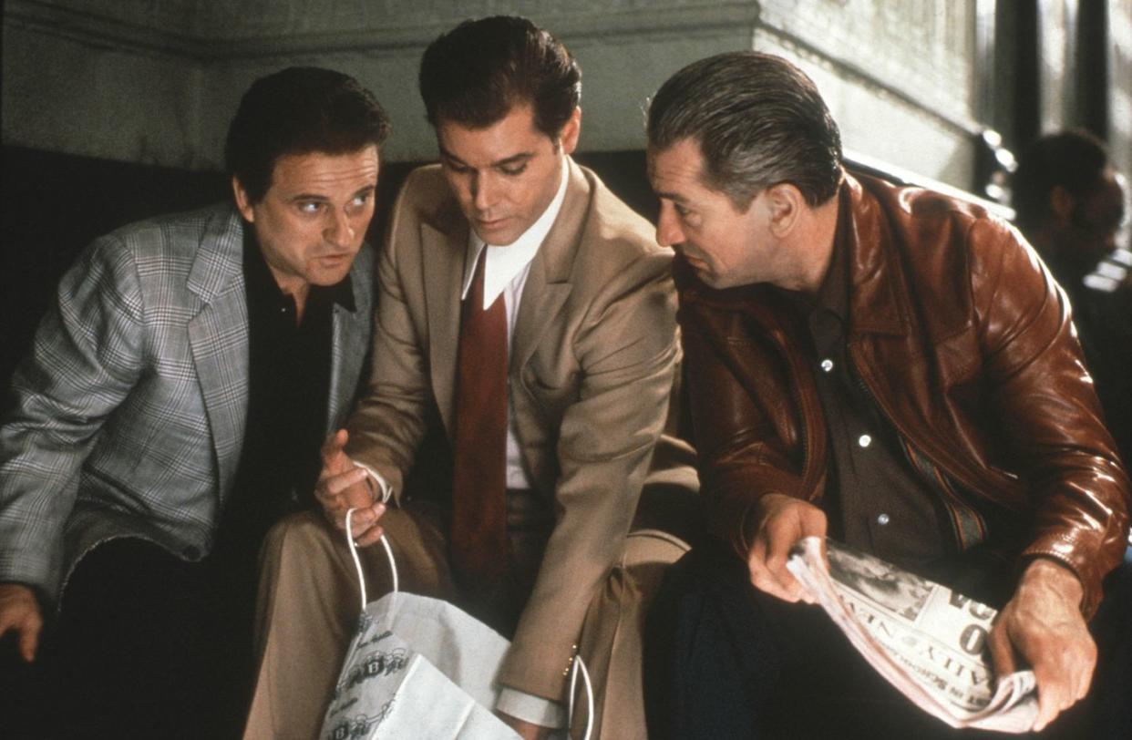 robert de niro, ray liotta, joe pesci, goodfellas 1990