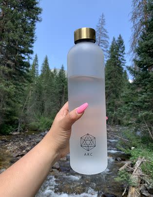A time-marked water bottle because you have a hectic schedule and sometimes hydration isn't top of mind