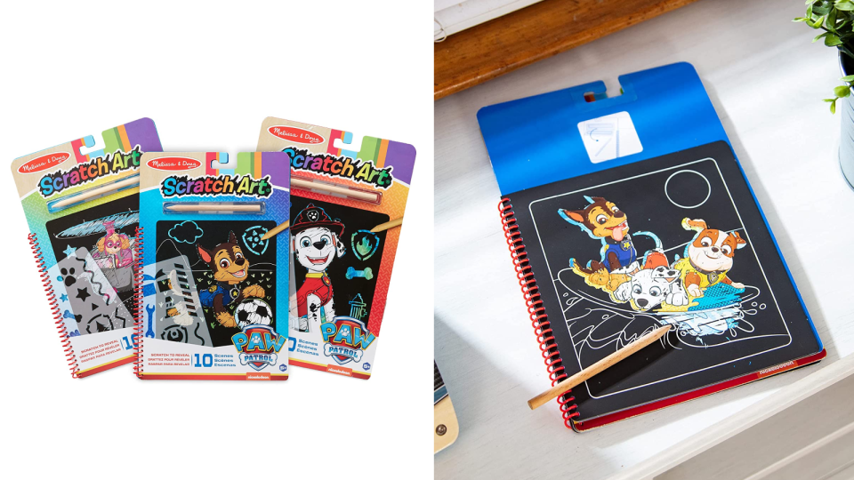 Best Paw Patrol toys: Melissa & Doug Paw Patrol Scratch Art Bundle.