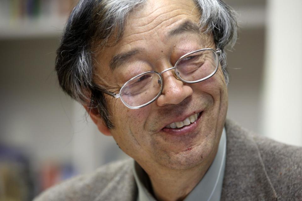 Dorian S. Nakamoto smiles during an interview with the Associated Press, Thursday, March 6, 2014 in Los Angeles. Nakamoto, the man that Newsweek claims is the founder of Bitcoin, denies he had anything to do with it and says he had never even heard of the digital currency until his son told him he had been contacted by a reporter three weeks ago. (AP Photo/Nick Ut)