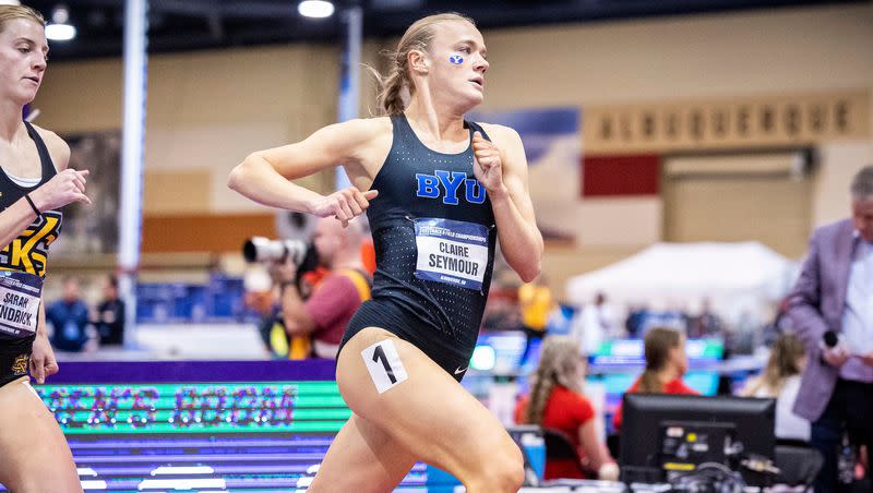 BYU’s Claire Seymour owns the owns the second-fastest time in the nation in the 800 meters at 2:00.04, and is among a handful of BYU athletes expected to advance from this week’s NCAA West prelims in Sacramento.