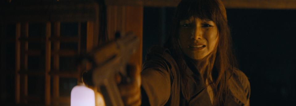 Gemma Chan stars as Maya, a New Asian woman and an AI ally in "The Creator."