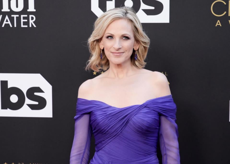 "CODA" actress Marlee Matlin attends the Critics Choice Awards on March 13 in Los Angeles. (Photo: Jeff Kravitz/FilmMagic)