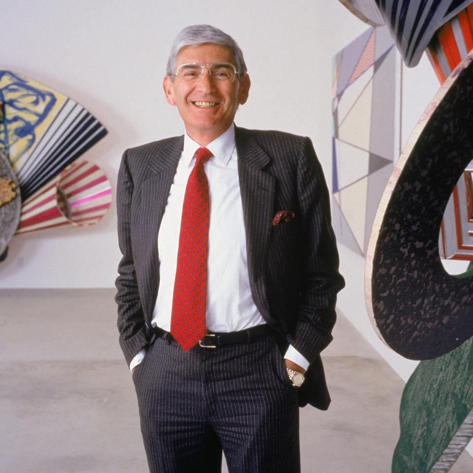 Broad in 2004 in a room of works by Frank Stella - Nancy R Schiff/Getty Images