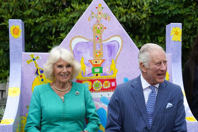 <p>Brian Lawless/PA Images via Getty Images</p> Queen Camilla and King Charles