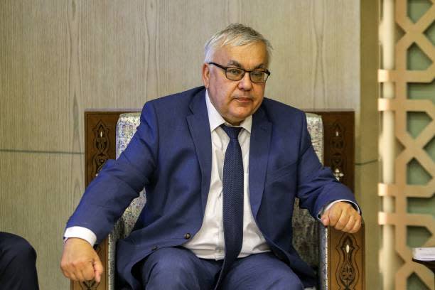 Russia’s deputy foreign minister Sergei Vershinin  in Damascus on 26 June 2023 (AFP via Getty Images)