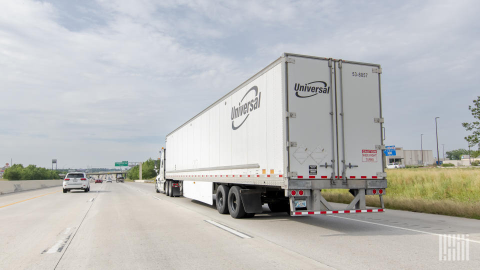 “Van and flatbed headwinds continued in the third quarter for our trucking segment,” said Universal Logistics CEO Tim Phillips. (Photo: Jim Allen/FreightWaves)
