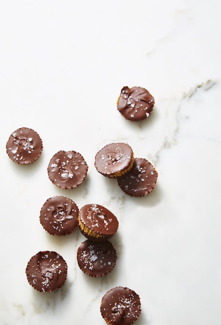 no bake sea salted nut butter cups