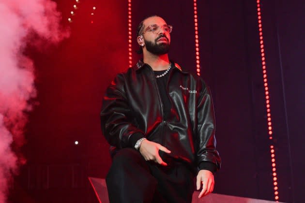 Rapper Drake performs onstage during "Lil Baby & Friends Birthday Celebration Concert" at State Farm Arena on December 9, 2022 in Atlanta, Georgia. - Credit: Prince Williams/Wireimage