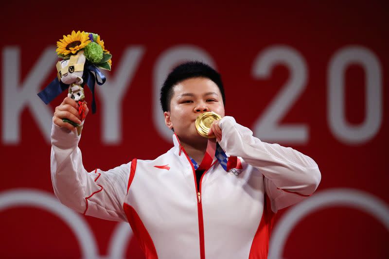 Weightlifting - Women's 87kg - Medal Ceremony