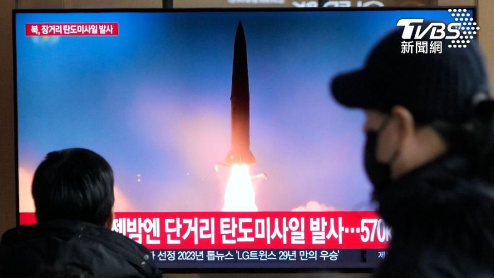 北韓上個月才發射火星-18彈道飛彈。（圖／達志影像美聯社）