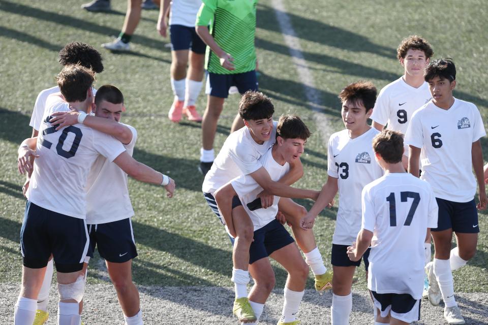 Beacon defeated Yorktown 2-0 in the boys soccer Class A semifinal at Yorktown High School Nov. 5, 2022. 