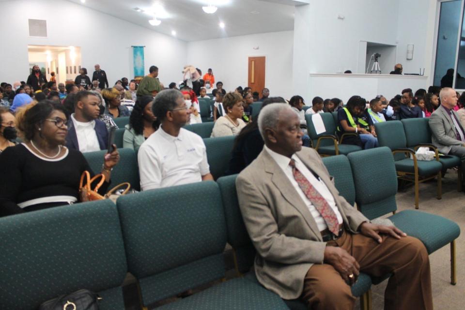 People packed into DaySpring Baptist Church for that Boys and Girls Night Out session that kicked-off the 2023 Alachua County Empowerment Revival held Wednesday through Friday at the church in northeast Gainesville.
(Photo: Photo by Voleer Thomas/For The Guardian)