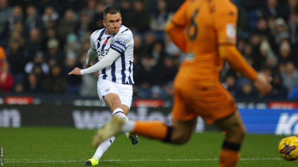 Jed Wallace opens the scoring for West Bromwich Albion against Hull City