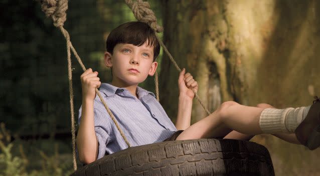 The devastating 2008 film, set in a concentration camp during the Holocaust, follows a young German boy (pictured) who befriends a Jewish child. Photo: AAP