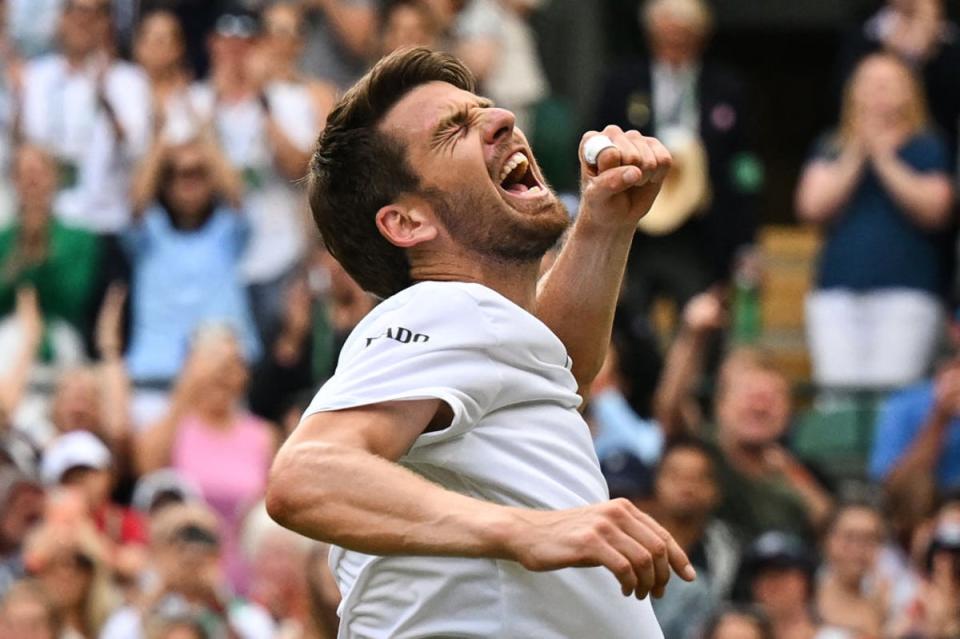 Norrie advanced past Tommy Paul in straight sets to reach the quarter-finals (AFP via Getty Images)