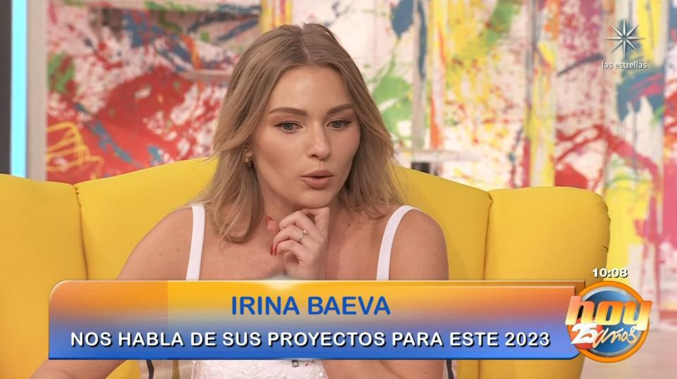 Irina Baeva Captura transmisión programa Hoy / Cortesía 