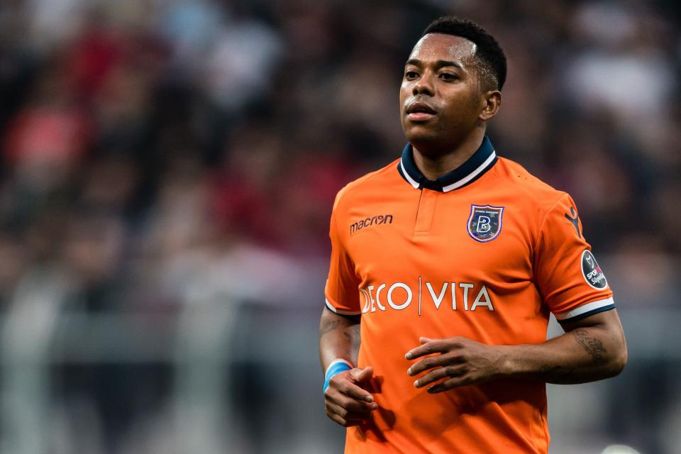 Robson de Souza ( Robinho ) of Istanbul Medipol Basaksehir during the Turkish Spor Toto Super Lig football match between Besiktas JK and Medipol Basaksehir FK on April 13, 2019 at the Vodafone Arena in Istanbul, Turkey(Photo by VI Images via Getty Images)