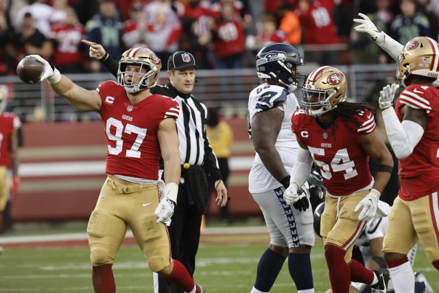 Photos: 49ers win Wild Card playoff over the Seahawks at Levi's