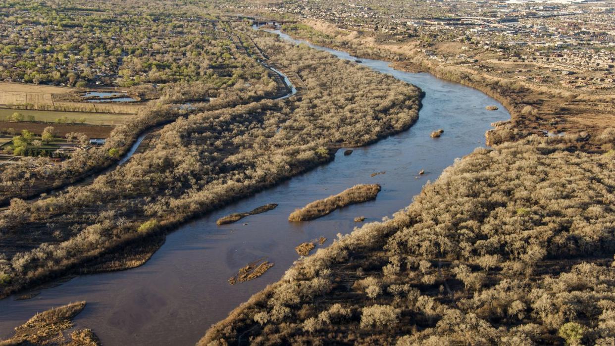 rio grande river aerial view