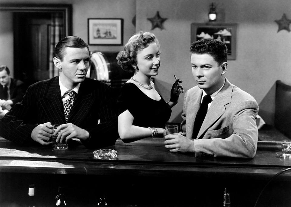 TARNISHED, from left, Jimmy Lydon, Barbra Fuller, Arthur Franz, 1950