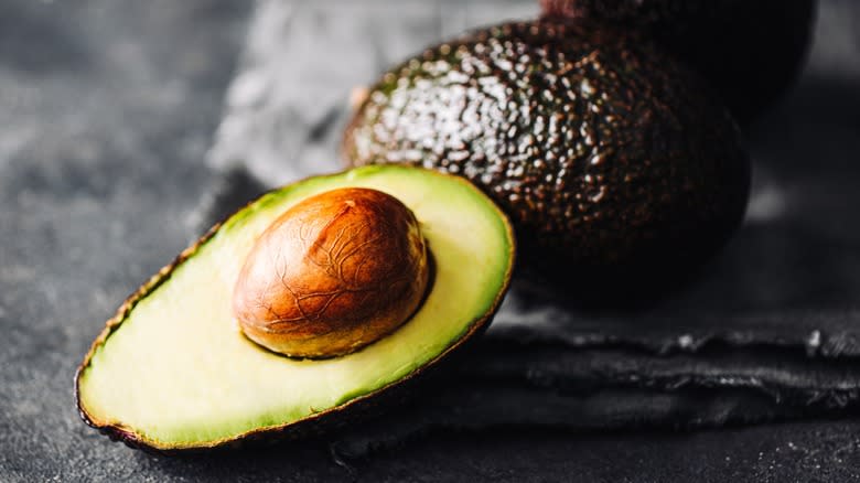 Avocados on countertop