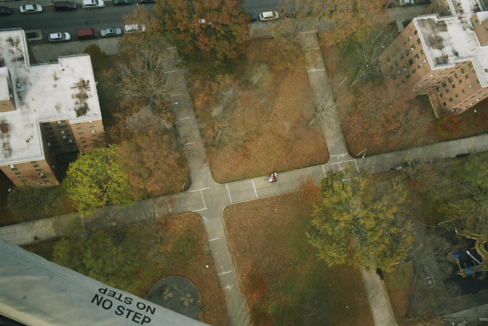An aerial shot in Brooklyn from “Homicide.” - Credit: Photo by Theo Wenner/Courtesy Rizzoli