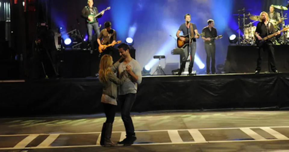 In the eighth season of The Bachelorette, Luke Bryan surprised the contestants with a concert at the intersection of Trade Street and Tryon Street in Uptown.