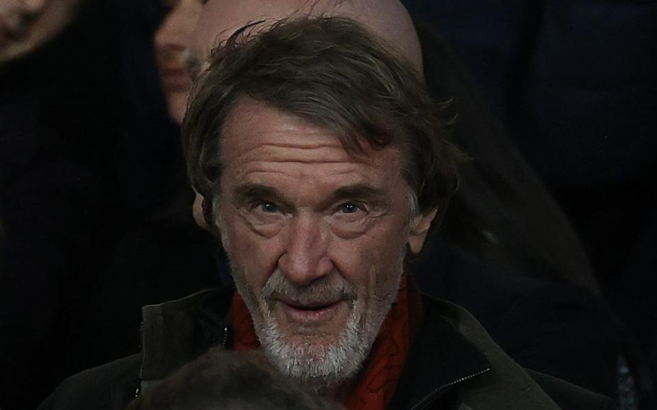 Sir Jim Ratcliffe at Old Trafford during Manchester United's 2-2 draw with Spurs