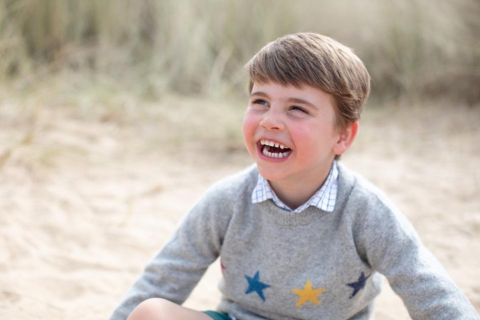 Prince Louis Already Looks So Much Like Dad Prince William in His New Birthday Portraits