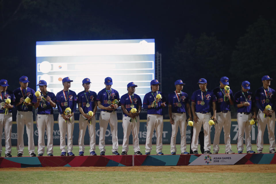 中華棒球隊出戰雅加達亞運最終收下銅牌，在預賽階段對韓國一役打出傳奇一戰。（REUTERS/Issei Kato）